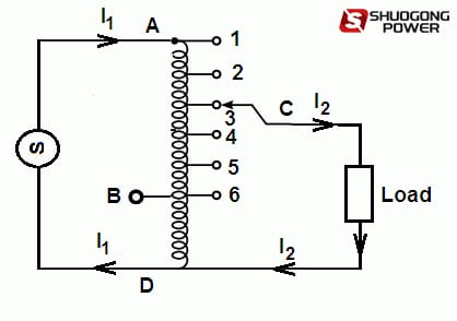 3-phase autotransformer working principle